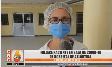 Fallece paciente en la sala de Covid-19 del Hospital de Atlántida