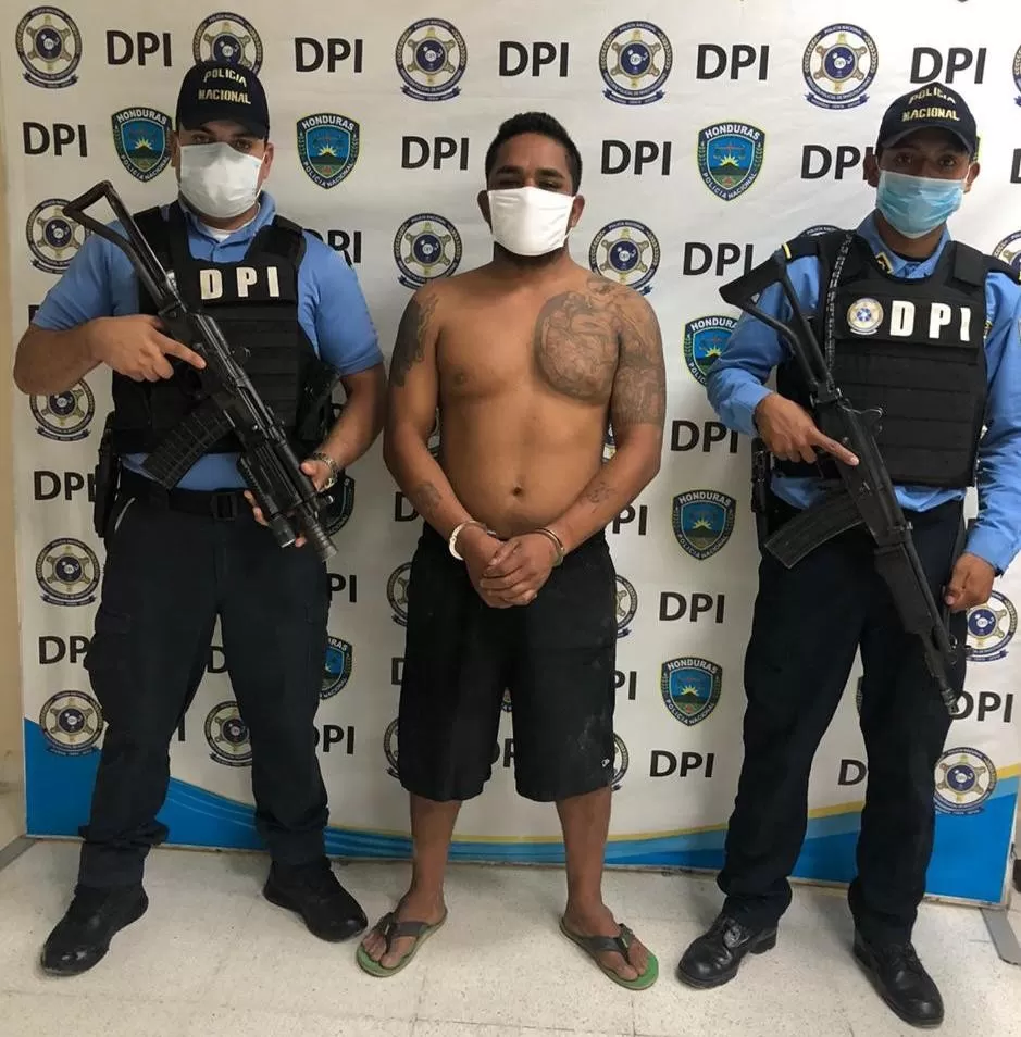 Cae pandillero de la 18 por el delito de asesinato en la zona norte de Honduras