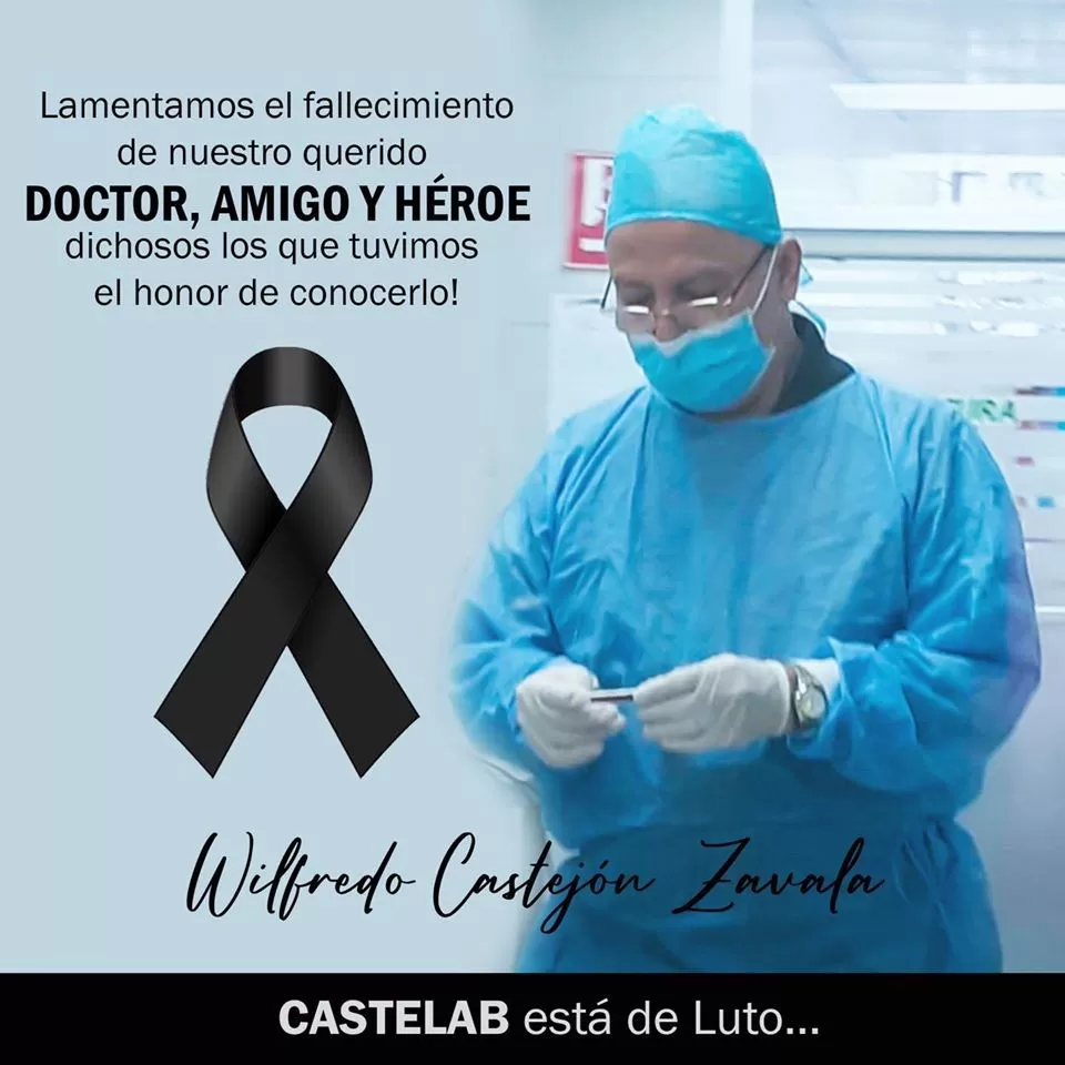 Fallece por sospechas de Covid-19 el Dr. Wilfredo Castejón Zavala