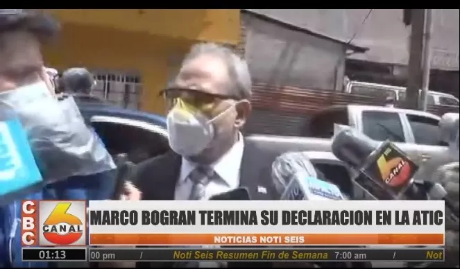 Marco Bográn exdirector de INVEST-H presento su declaración ante el Ministerio Público