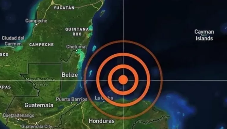 Reportan sismo en costas de Honduras