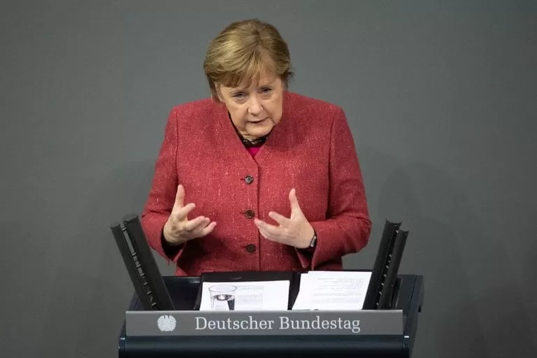 Angela Merkel dijo que las vacunas del primer trimestre de 2021 no lograrán un “cambio significativo” frente a la pandemia