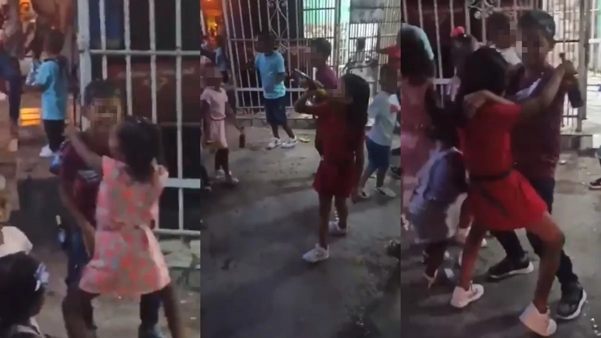 En video quedó captado cómo niños bailaban y bebían licor en calle