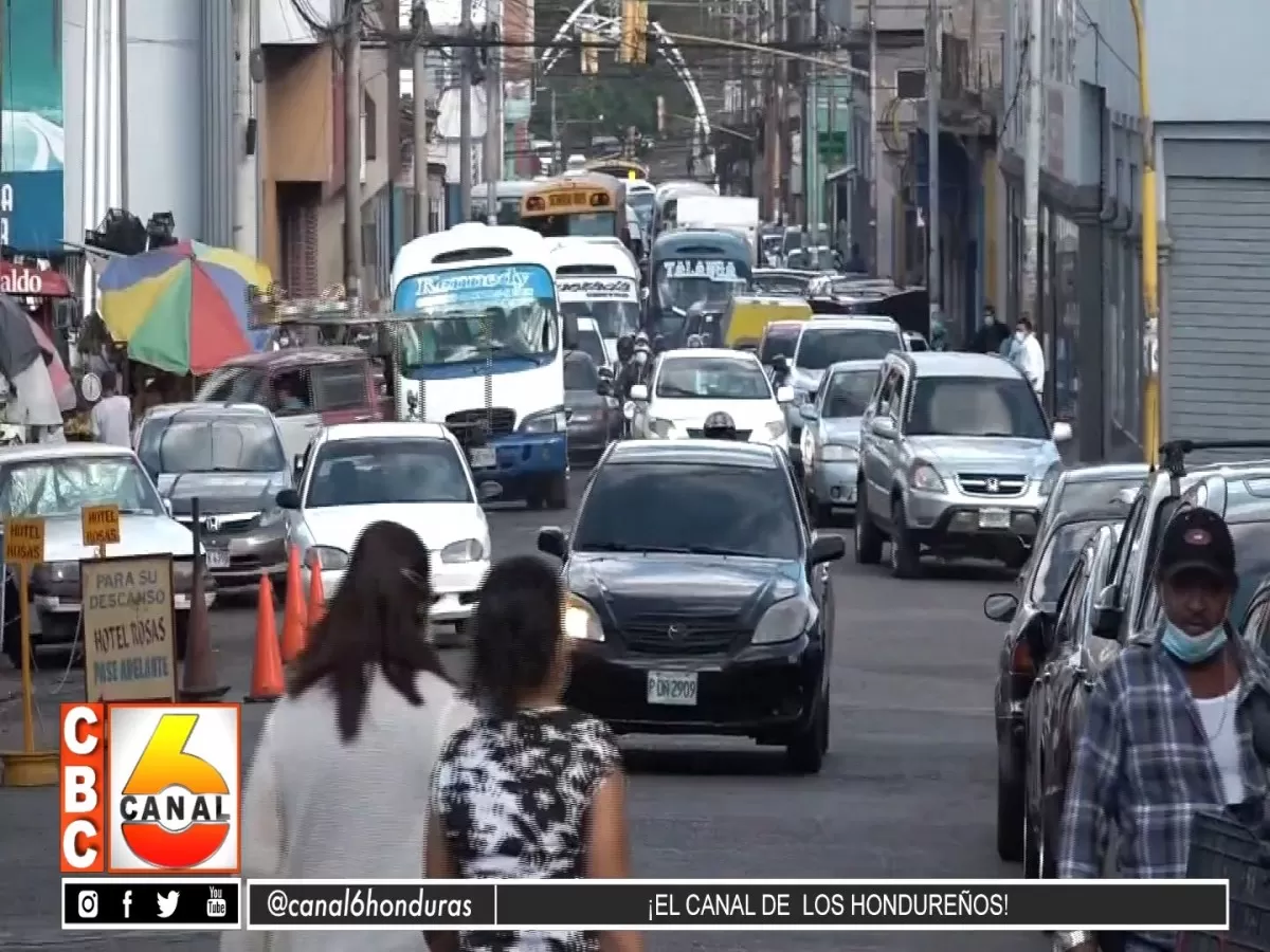 Exagerado trafico hoy en Tegucigalpa