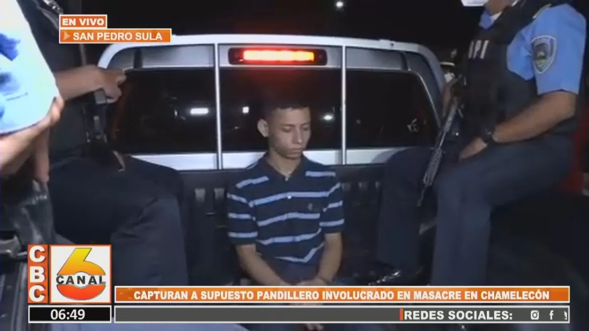 Capturan a supuesto pandillero involucrado en masacre en Chamelecón