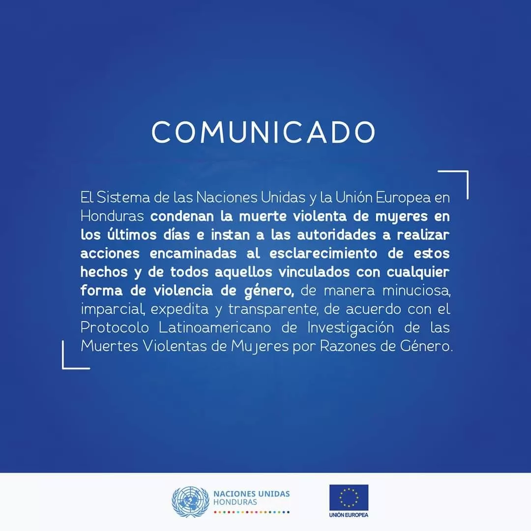 La ONU y la Unión Europea condenan los femicidios en Honduras