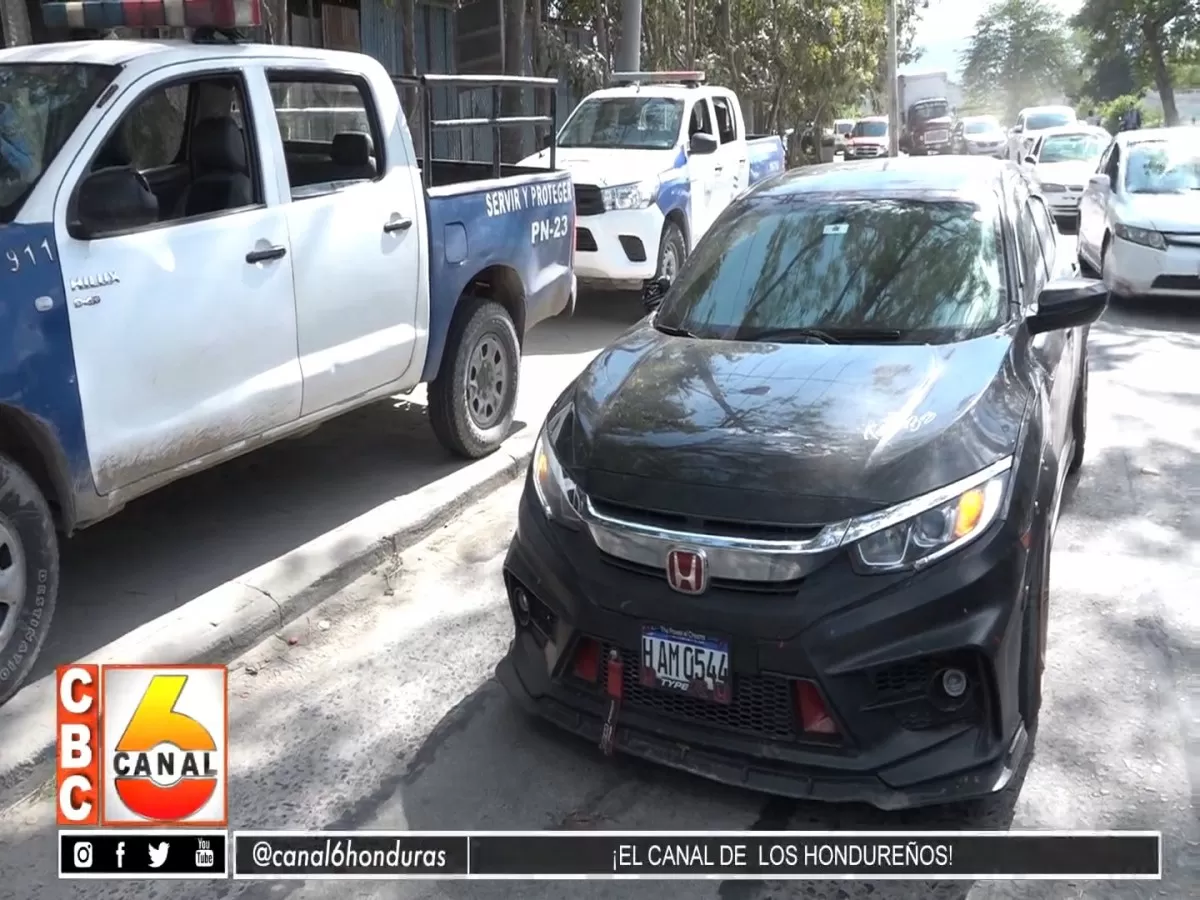 Tirotean vehículo en carretera a Sector Santa Marta, San Pedro Sula