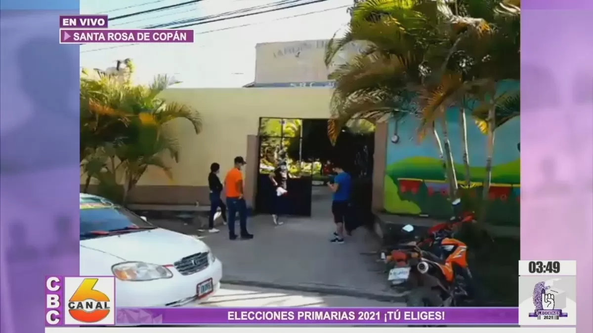 Afluencia de votantes en Santa Rosa de Copán