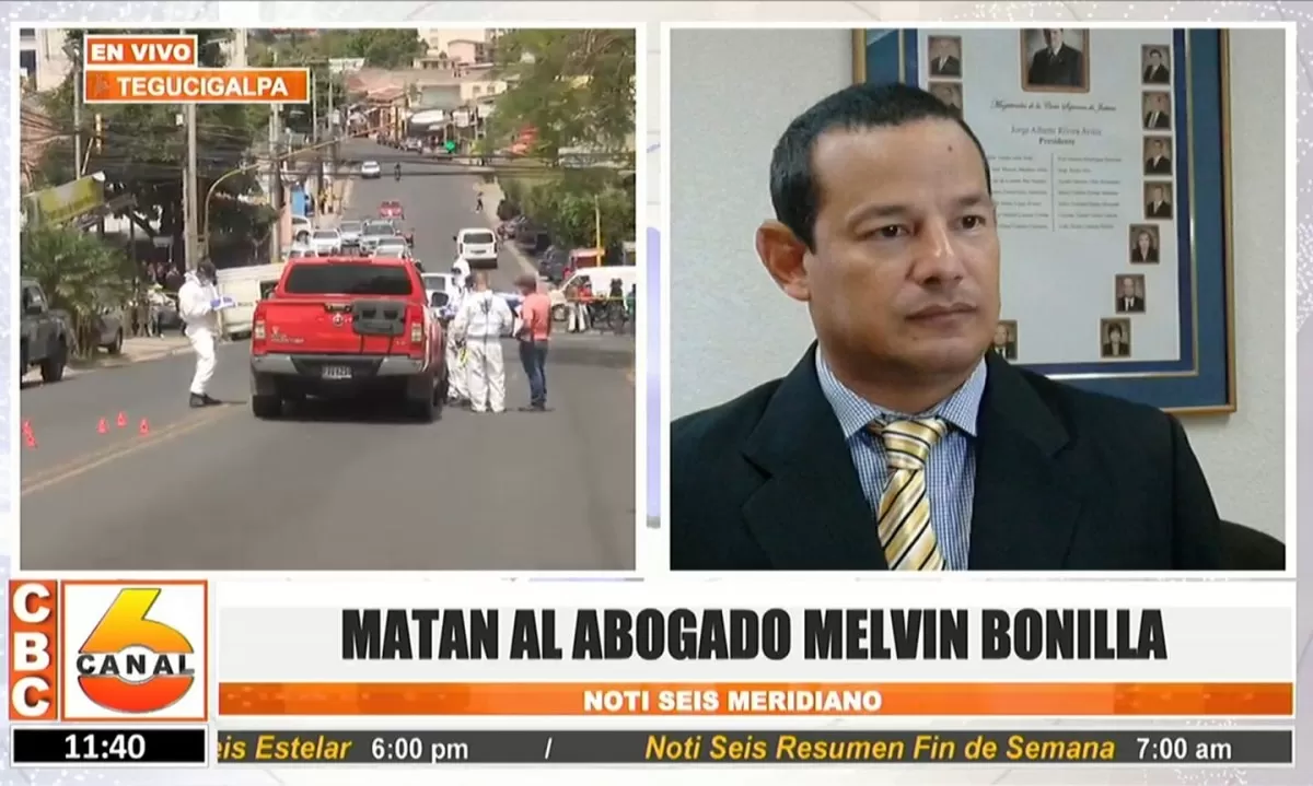Asesinan al abogado Melvin Bonilla en Tegucigalpa