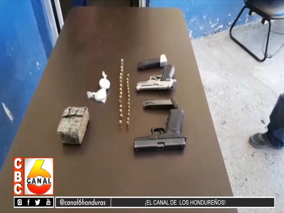 Decomisan armas y drogas en Copán
