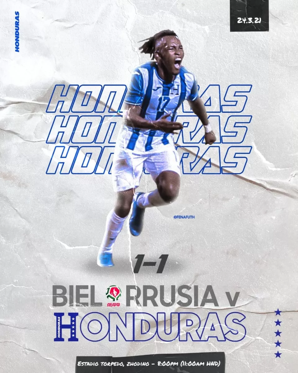 Honduras  empató  1-1 contra Bielorrusia