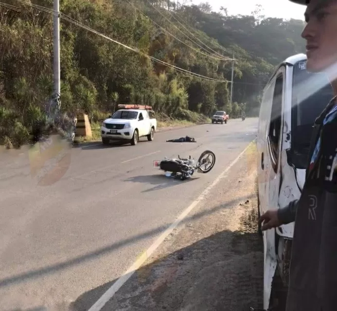 Joven motociclista muere atropellado en Copán