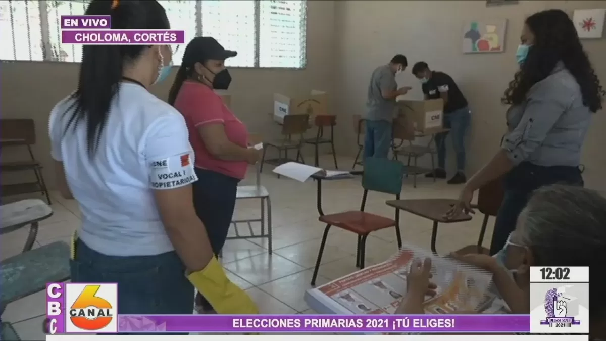 Pocos votantes en escuela José Trinidad Cabañas, municipio de Choloma