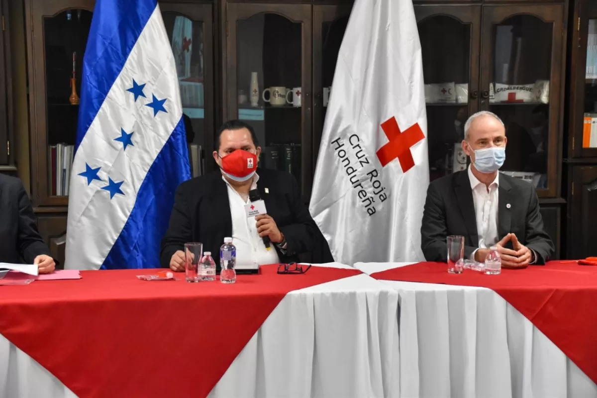 Cruz Roja Hondureña recibe al Vice-Presidente del Comité Internacional de la Cruz Roja (ICRC), Gilles Carbonier