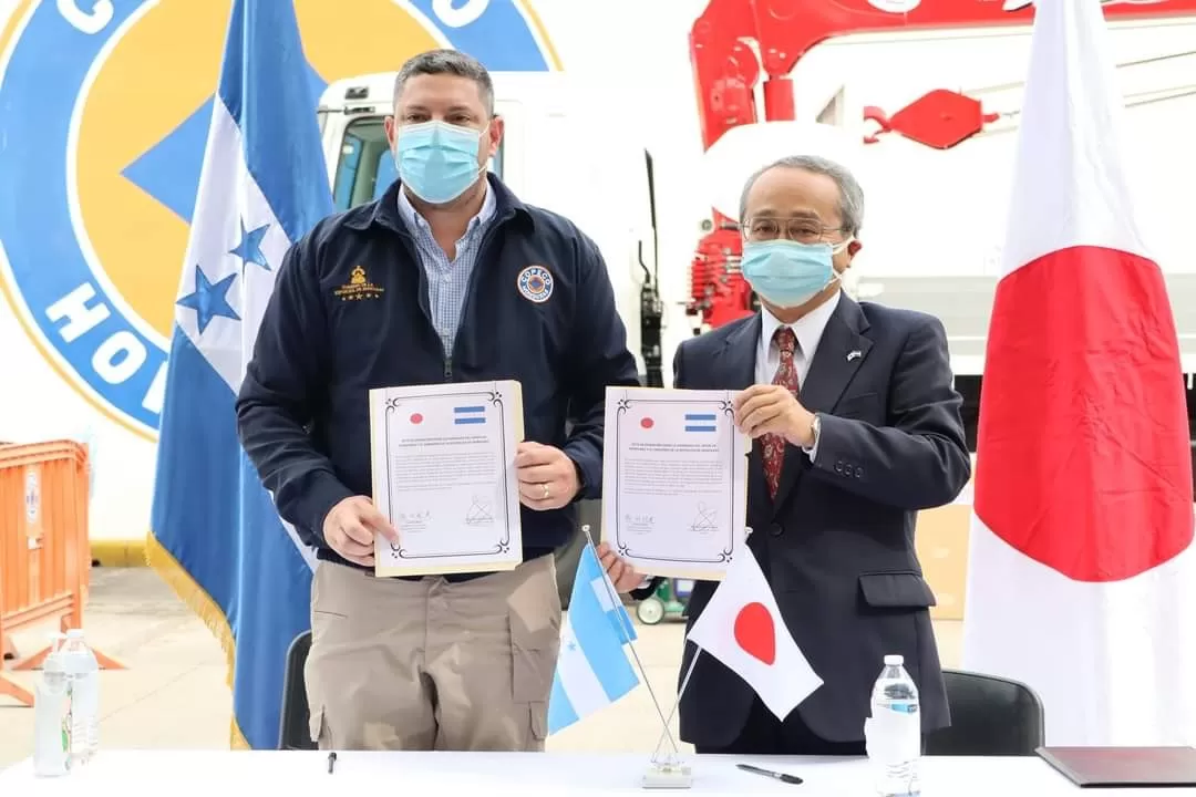 Embajada de Japón dona equipo a Honduras para combatir la sequía en el Corredor Seco, a través del “Programa de Desarrollo Económico y Social”
