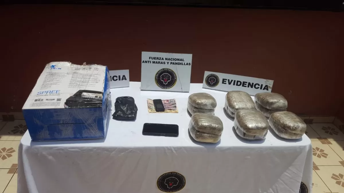 Fuerza Nacional Anti Maras y Pandillas decomisa 12 paquetes de marihuana que eran  transportados desde Tegucigalpa a Choluteca como encomienda