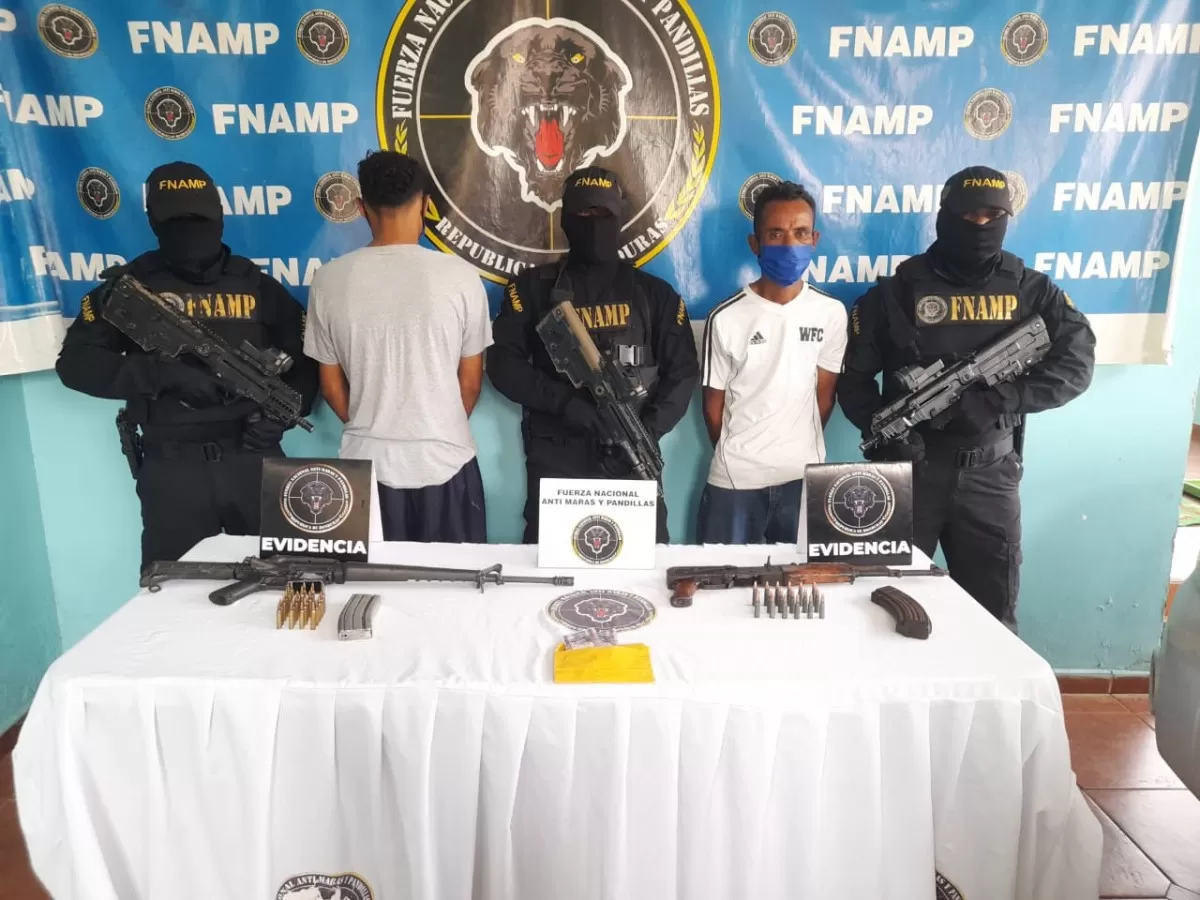 FNAMP captura a supuestos miembros de la pandilla 18 en Sonaguera, Colón