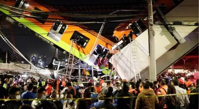 #TerribleTragedia Se desplomó paso elevado del metro, resultando 23 muertos y 79 heridos en ciudad de México