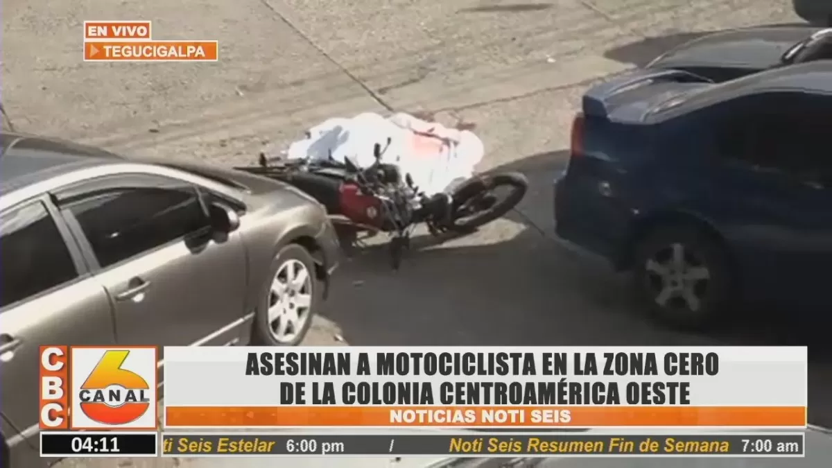 Asesinan a motociclista en la zona cero de la Colonia Centroamérica Oeste