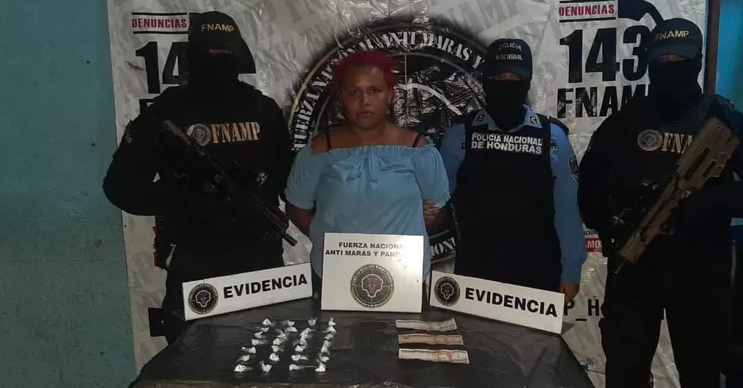 FNAMP detiene a extorsionadora de la Organización Criminal Pandilla 18, alias 