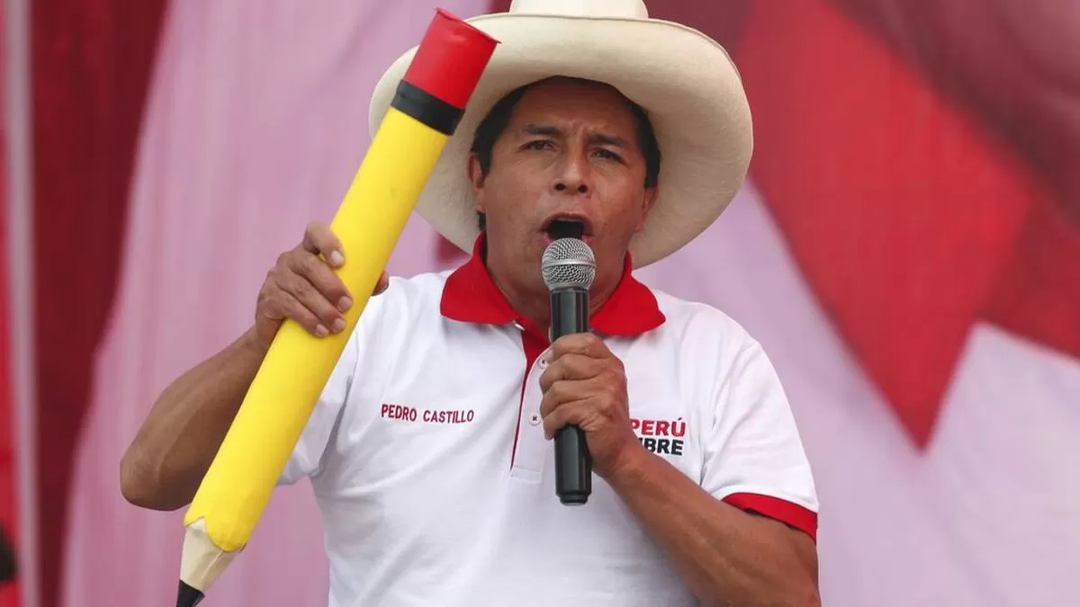 Perú: el candidato a la presidencia, Pedro Castillo, aventaja con más del 96% de las actas escrutadas