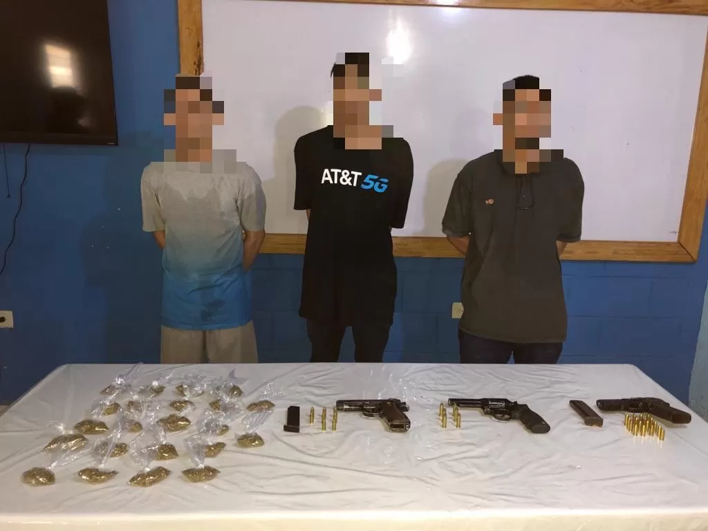 Tres presuntos miembros de la estructura criminal Pandilla 18 arrestados en San Pedro Sula