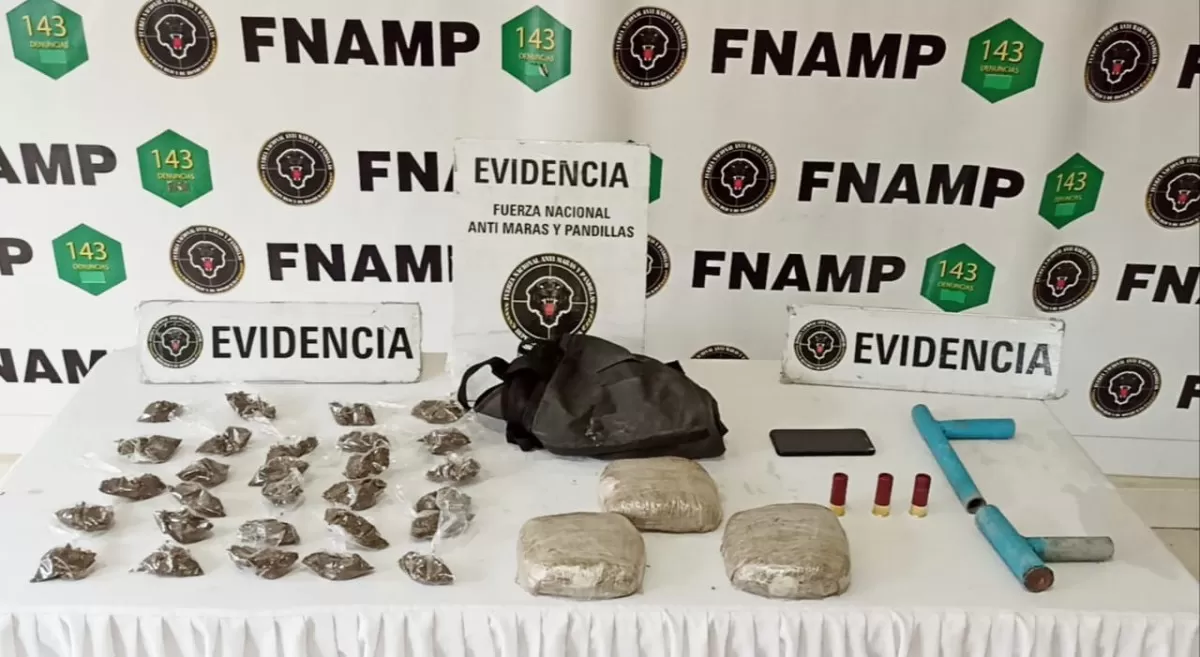 Un miembro de la pandilla 18 encargado de la venta y distribución de drogas en el turístico sector de Valle de Ángeles es capturado por la FNAMP