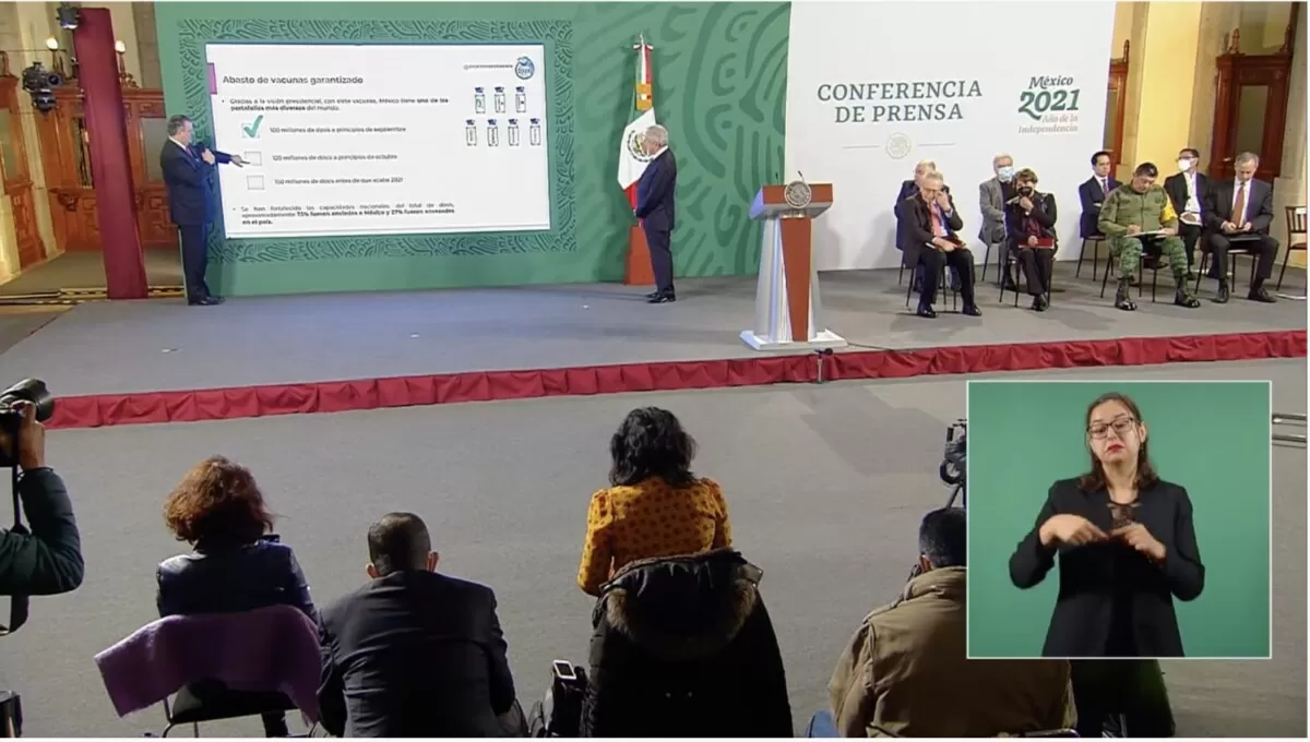 México enviará 300 mil vacunas contra covid-19 a Honduras y Bolivia