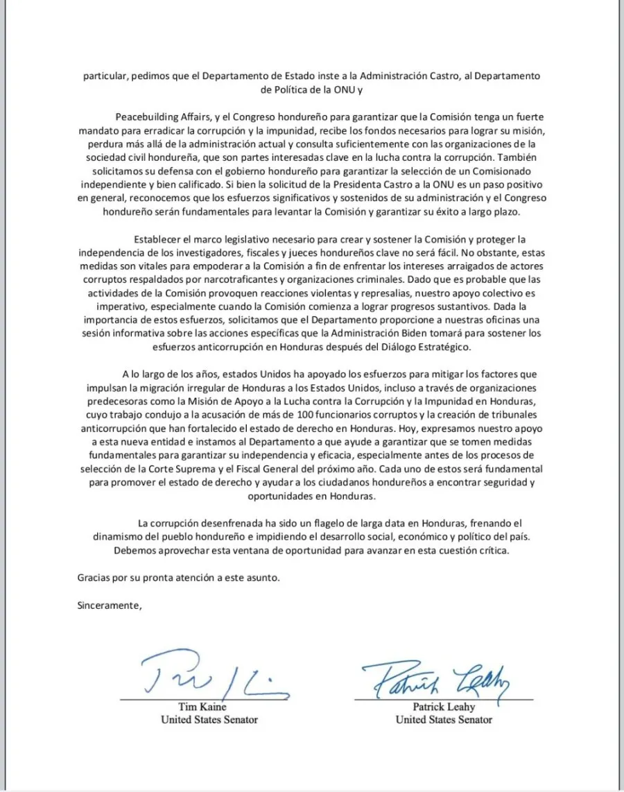 Congresistas de EEUU respaldan instalación de la CICIH en Honduras a largo plazo 01