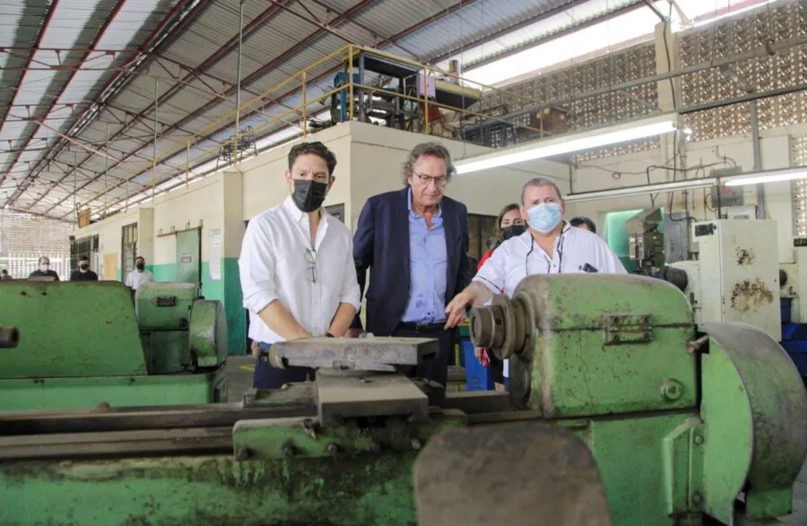Embajador de Alemania en Honduras, Jens Janik, visitó este día las instalaciones del Centro Técnico Hondureño Alemán