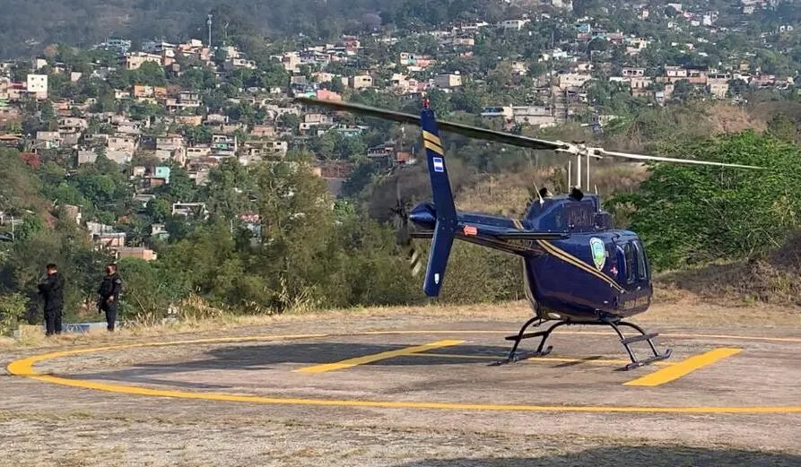 Hoy se realizó simulacro de evacuación aéreo y terrestre del expresidente Juan Orlando Hernández