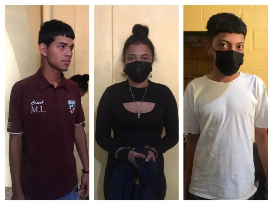 Tres presuntos integrantes del grupo organizado delictivo Pandilla 18, son capturados por agentes de prevención