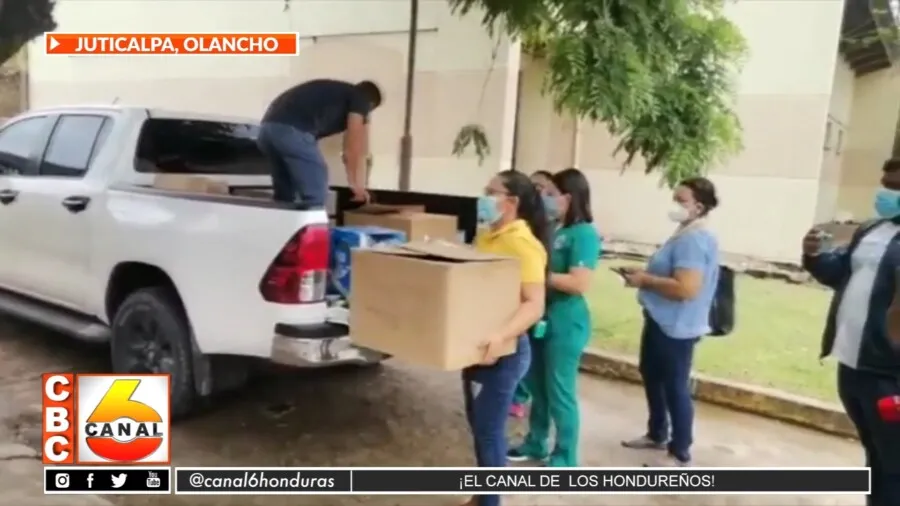 Cepudo a través de la coordinadora entrega donación en Juticalpa, Olancho