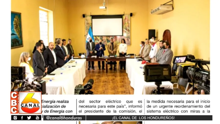 COHEP y colegio de electricistas se reúnen con comisión de energía del Congreso Nacional