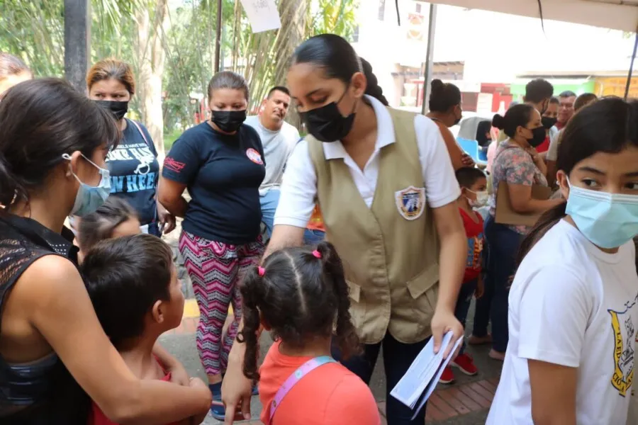 Con éxito se inauguró la jornada nacional de vacunación 2022, en el parque central de Villanueva