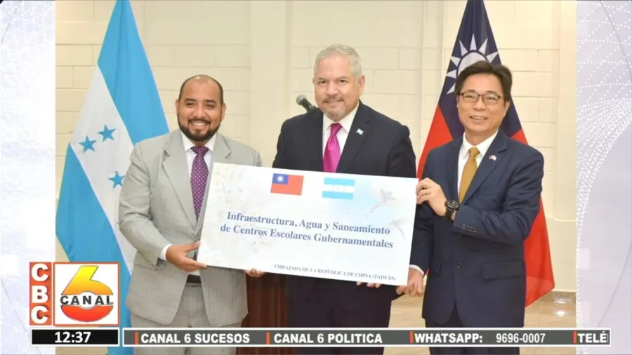 Honduras recibe donación de China-Taiwán