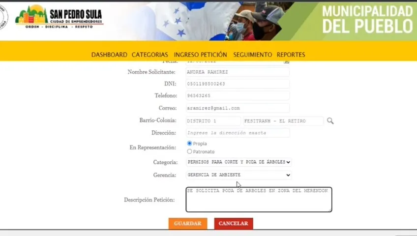 Municipalidad Sampedrana desarrolla plataforma digital para recibir peticiones y denuncias que se atienden en Municipalidad del Pueblo