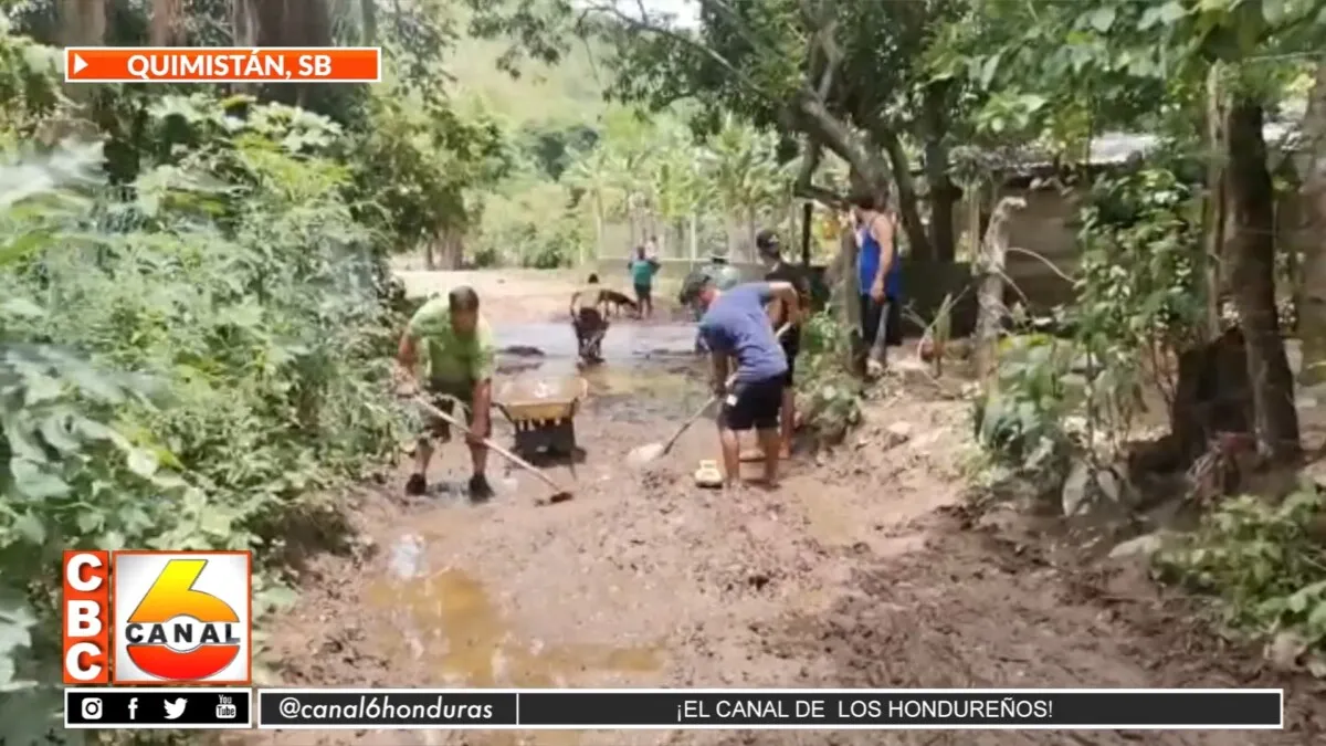 La Ceibita, Quimistán, Santa Bárbara sufre inundaciones