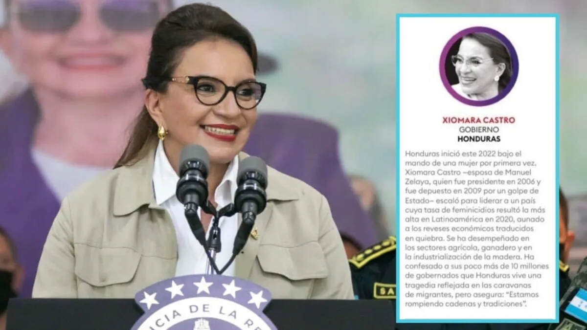 Forbes destaca mandato y liderazgo de Xiomara Castro