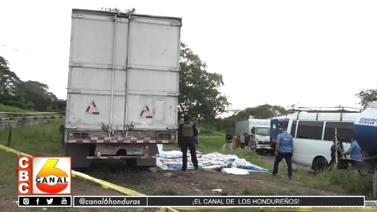 Policía Nacional extrae importante cantidad de supuesta droga en vagón de tráiler