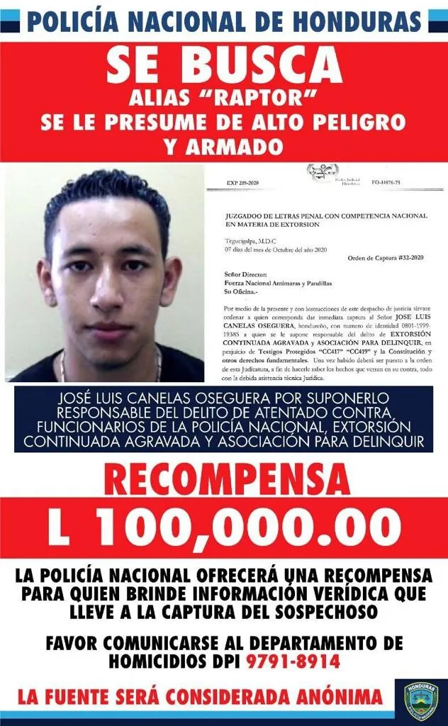 CAPTURADO! El Raptor fue capturado hace unas horas después de que participó en un enfrentamiento contra efectivos de la Policía Nacional en Ciudad España