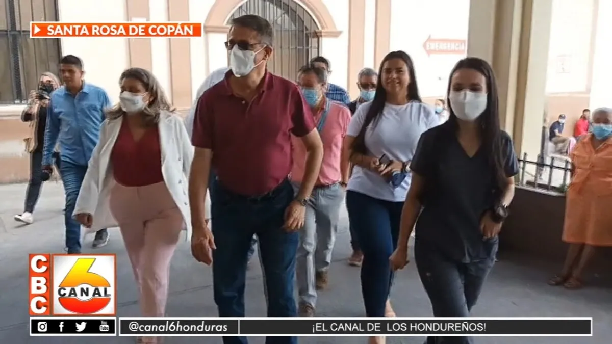 Ministro de Salud José Manuel Matheu visita Copán y Ocotepeque