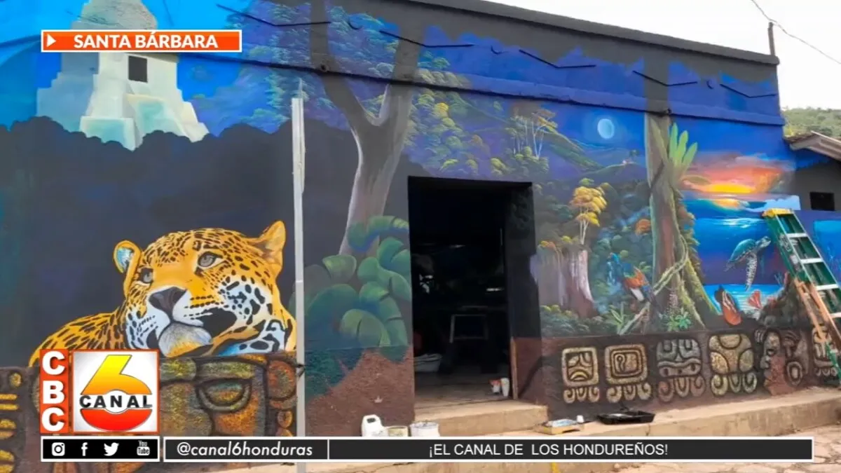 Se desarrolla en Arada, Santa Bárbara, el segundo encuentro muralista 