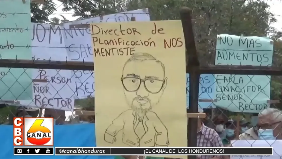 Sindicato protesta en Unacifor pidiendo mejoras salariales