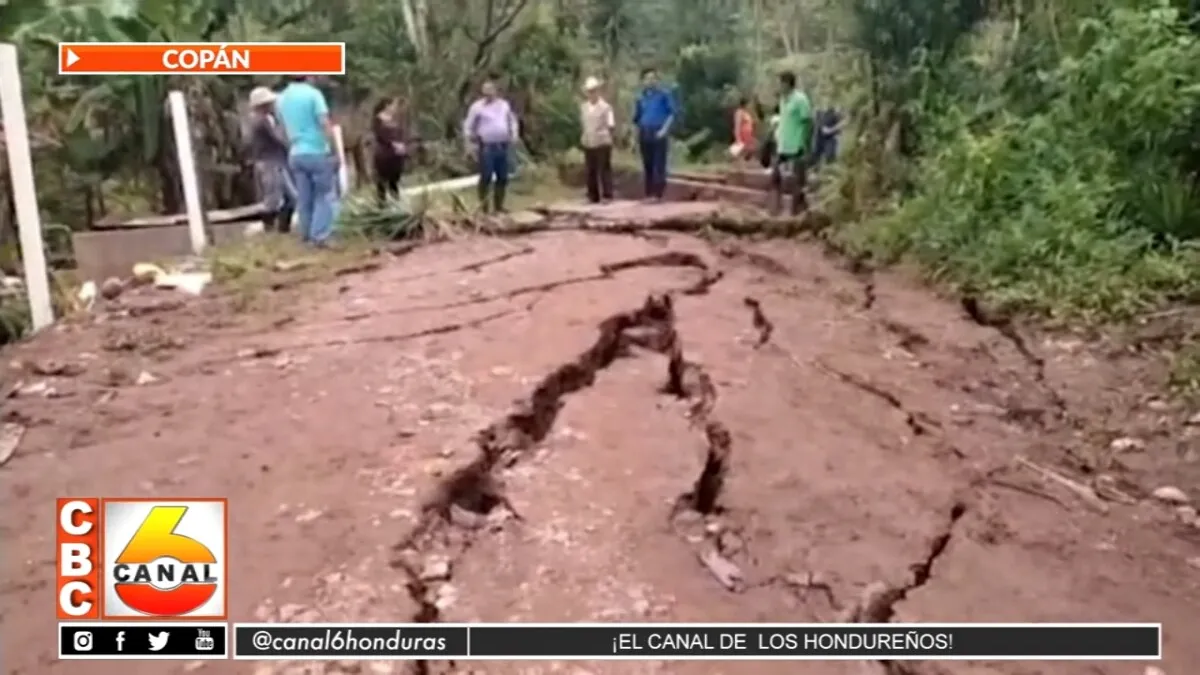 6 Viviendas colapsaron y otras resultaron dañadas en Concepción, Copán