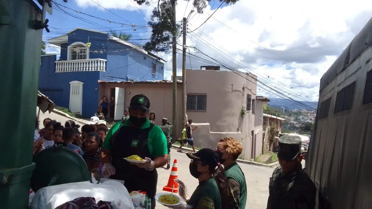 Acciones humanitarias a familias de la colonia Guillen de Tegucigalpa
