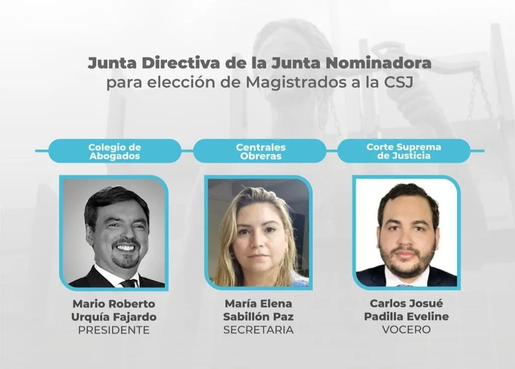 Con total transparencia, Junta Nominadora tiene su presidente, secretaria y vocero