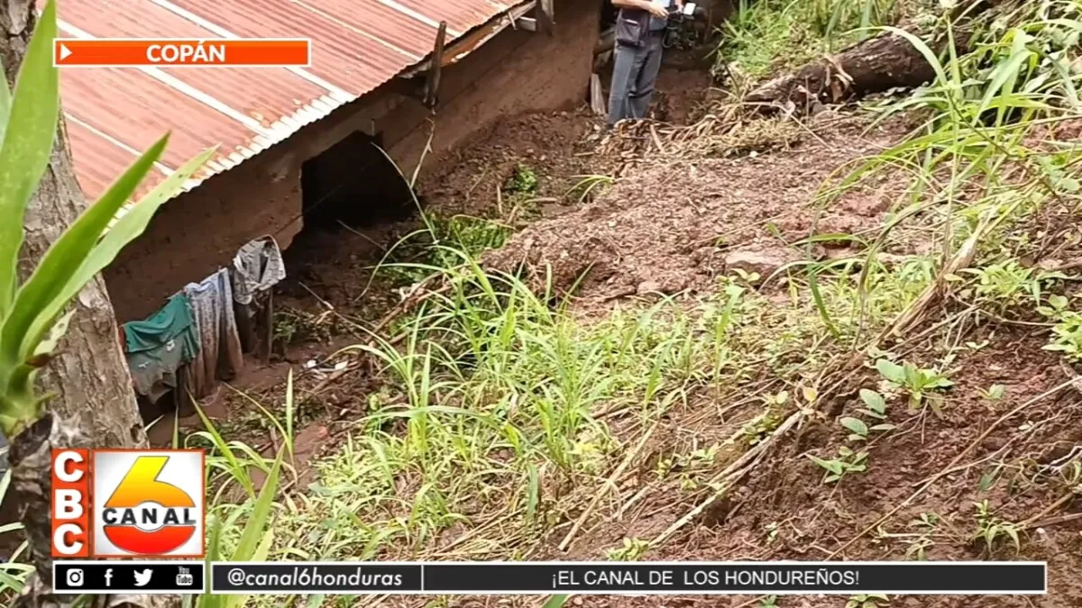 Daños ocasionados por las lluvias en Santa Rosa de Copán