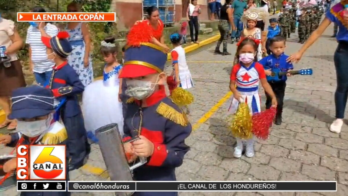 Desfiles patrios en La Entrada, Copán