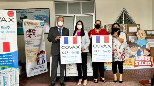 Gobierno francés entrega segunda donación de vacunas contra la COVID-19 a Honduras